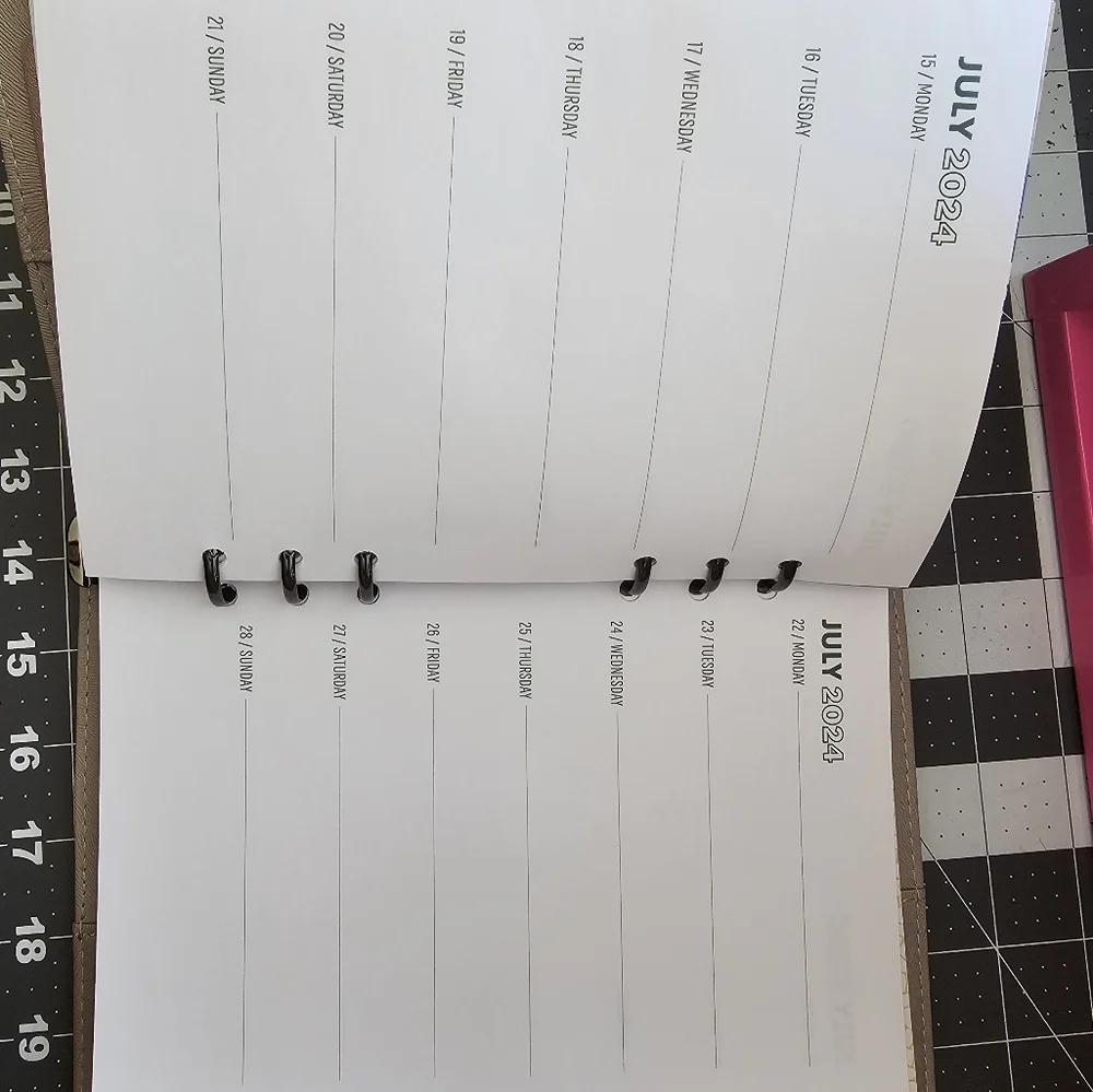Starbucks Rose Gold Planner